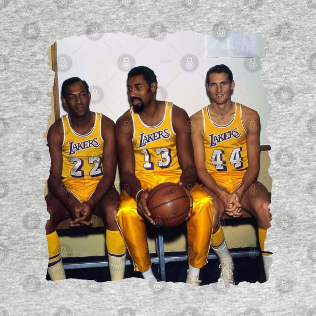 The LAKERS Big 3 (Elgin Baylor, Wilt Chamberlain and Jerry West) #2 by CAH BLUSUKAN
